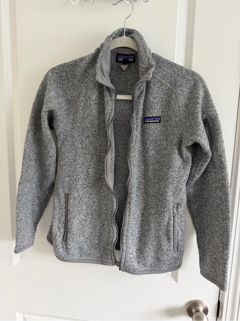 Patagonia Men’s Heather Gray Full-Zip Fleece Jacket